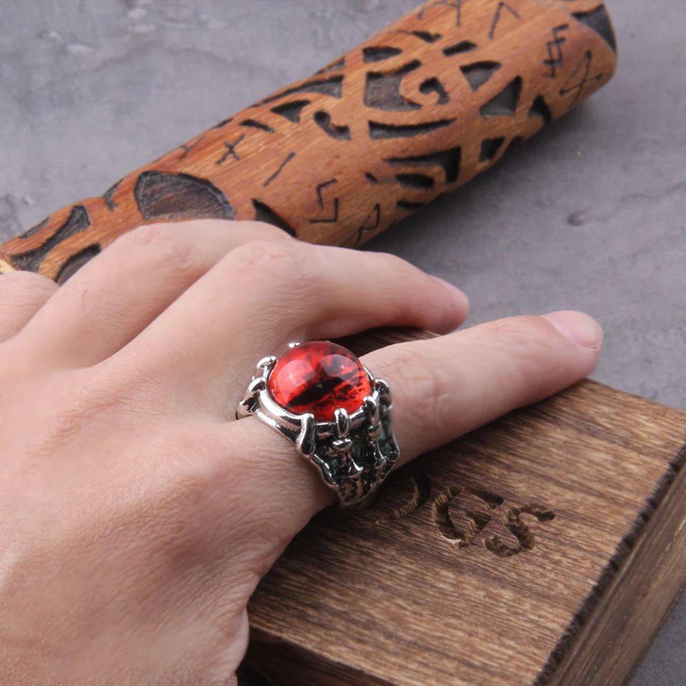 Turkish Blue Dragon Eye Adjustable Punk Rings for Trendy Men and Women - Stylish Party Jewelry