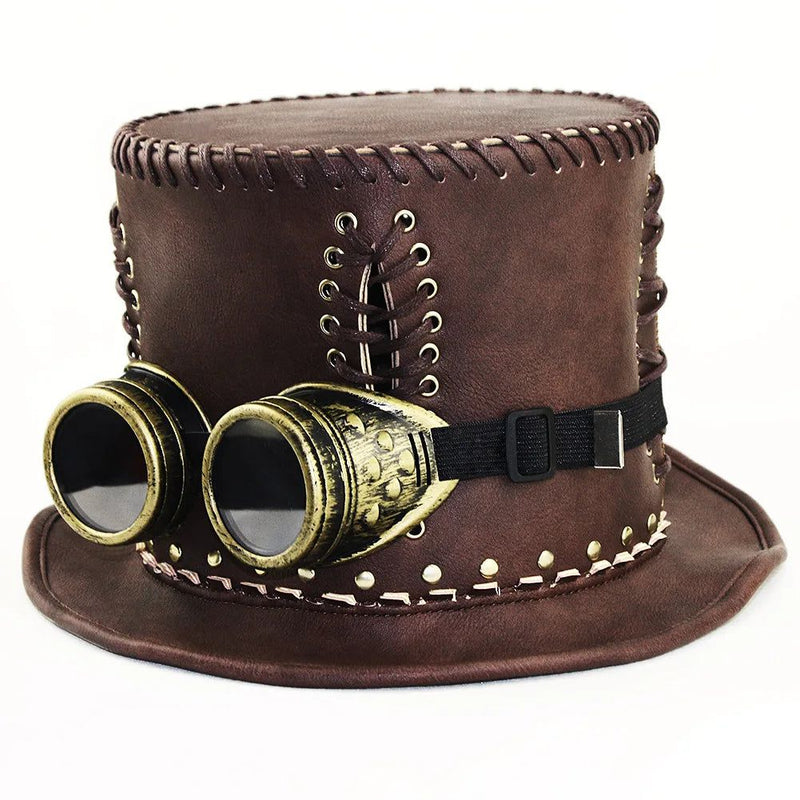 Victorian Steampunk Retro Gentleman Hat - Unisex Cosplay Accessory for Halloween and Dance Events