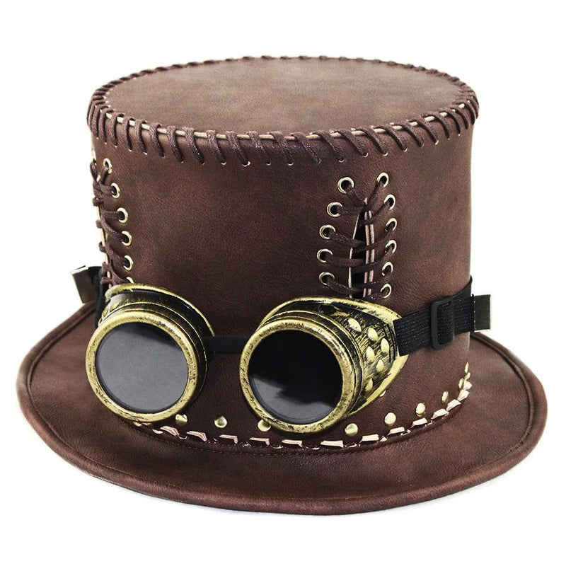 Victorian Steampunk Retro Gentleman Hat - Unisex Cosplay Accessory for Halloween and Dance Events