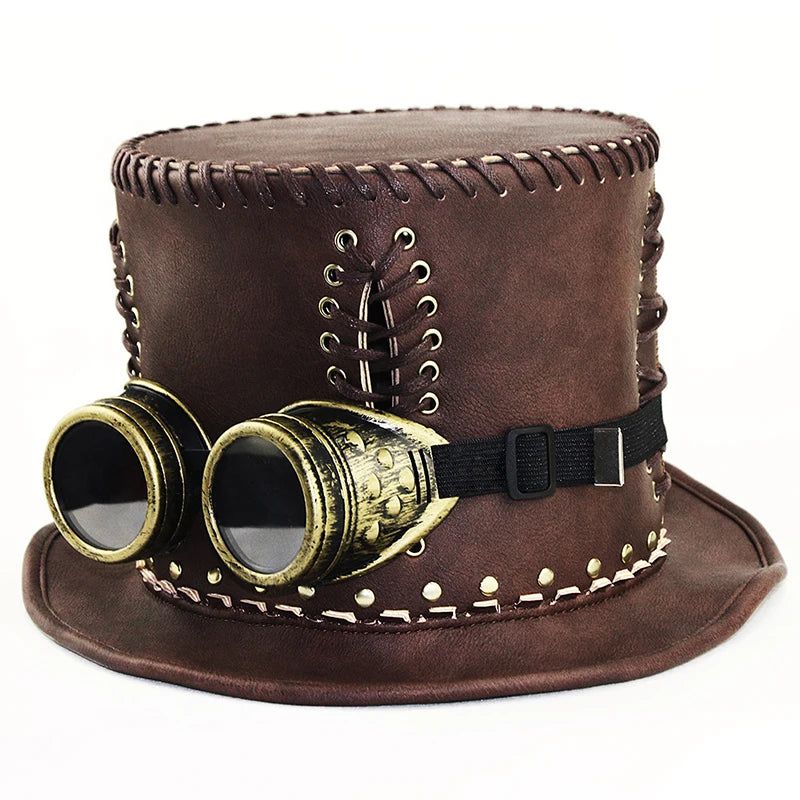 Victorian Steampunk Retro Gentleman Hat - Unisex Cosplay Accessory for Halloween and Dance Events