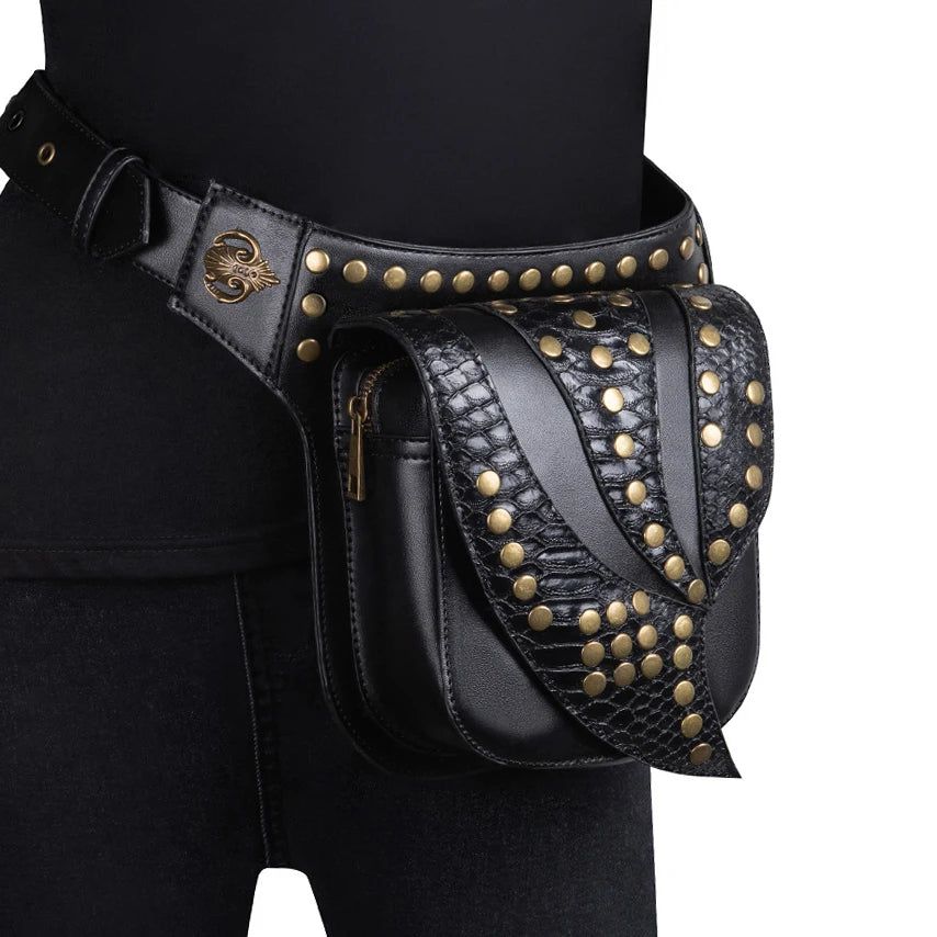 Victorian Steampunk Thigh Bags for Women - High-Quality Biker Purse and Versatile Messenger Shoulder Pack