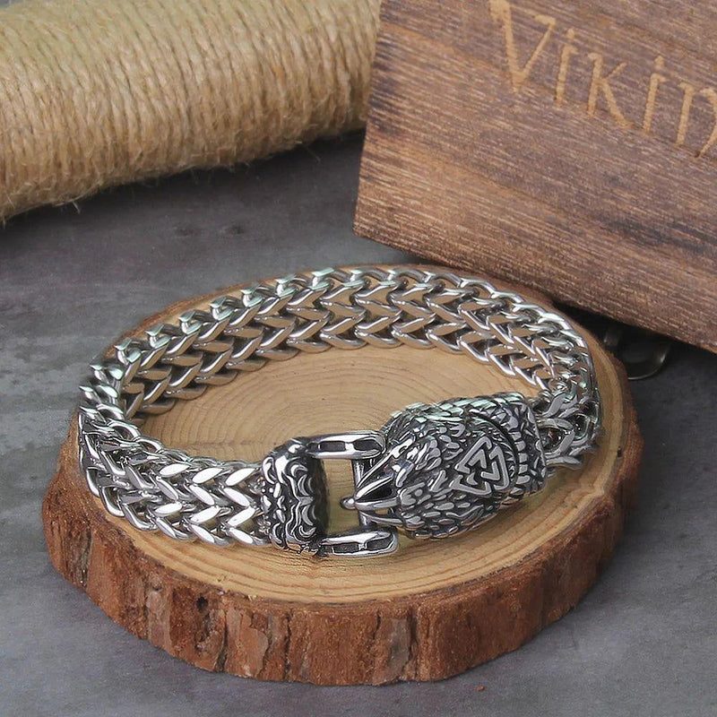 Viking Bear Paw Men's Bracelet - Stainless Steel Punk Chain Jewelry for the Modern Warrior