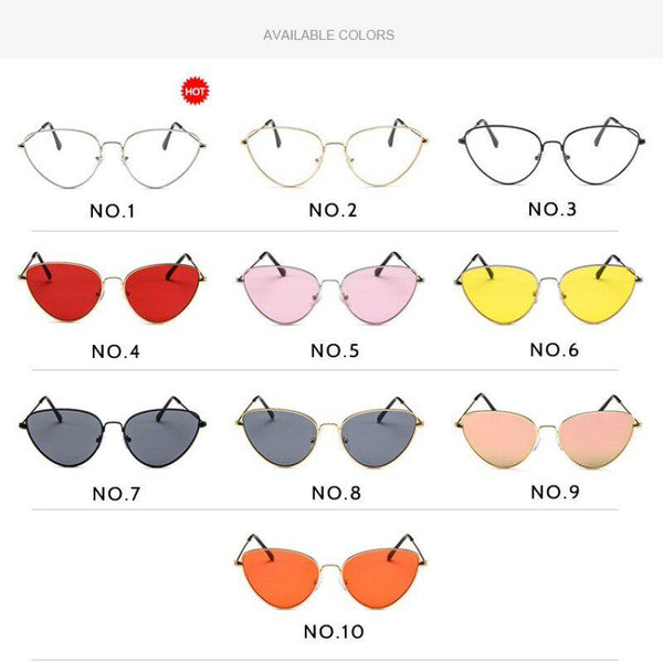 Vintage Classic Design Cat Eye Fashion Sunglasses