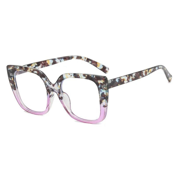 Anti-Blue Light Fashion Rainbow Square Eyeglasses Vintage design Colorful Optical Frame-Lucid Fantasy
