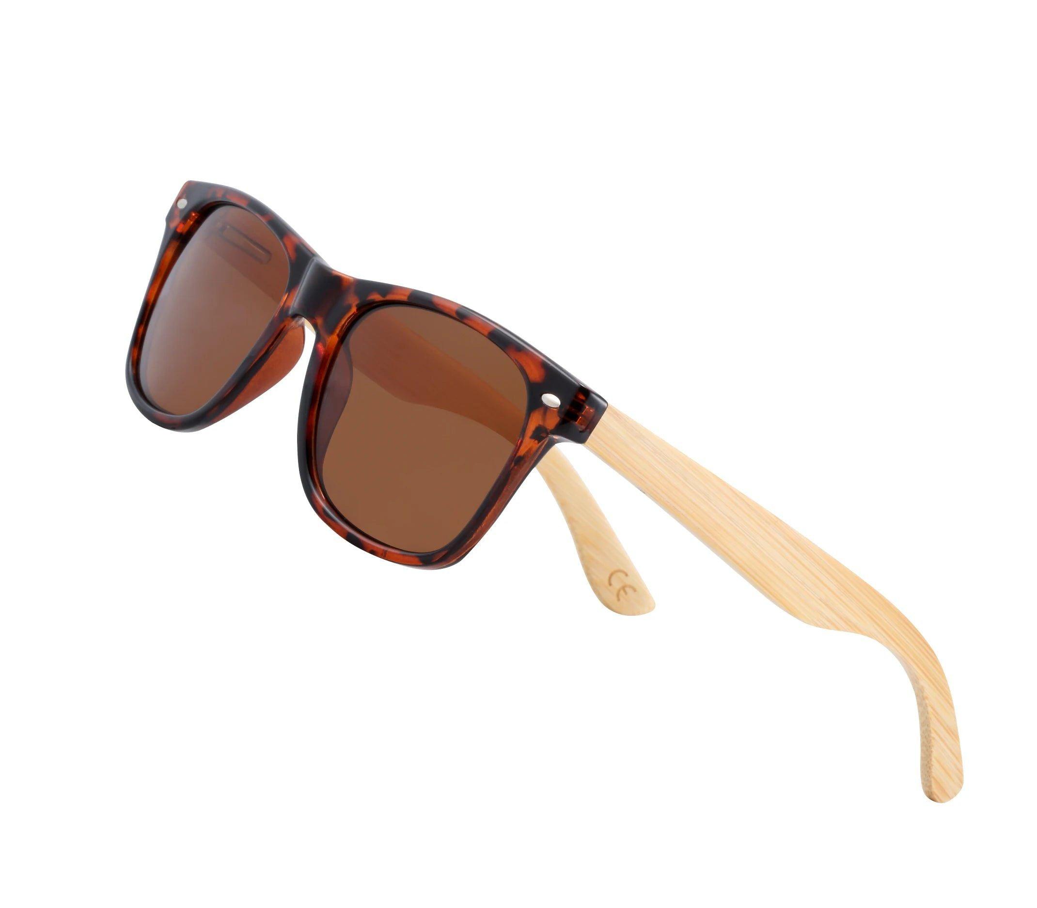 Bamboo-Inspired Polarized Sunglasses with Spring Hinges and UV400 Protection for Men - Lucid Fantasy 