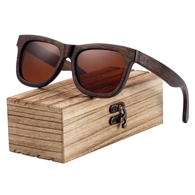 Barcur Eco-Friendly Wooden Polarized Sunglasses for Men - Stylish UV Protection - Lucid Fantasy 