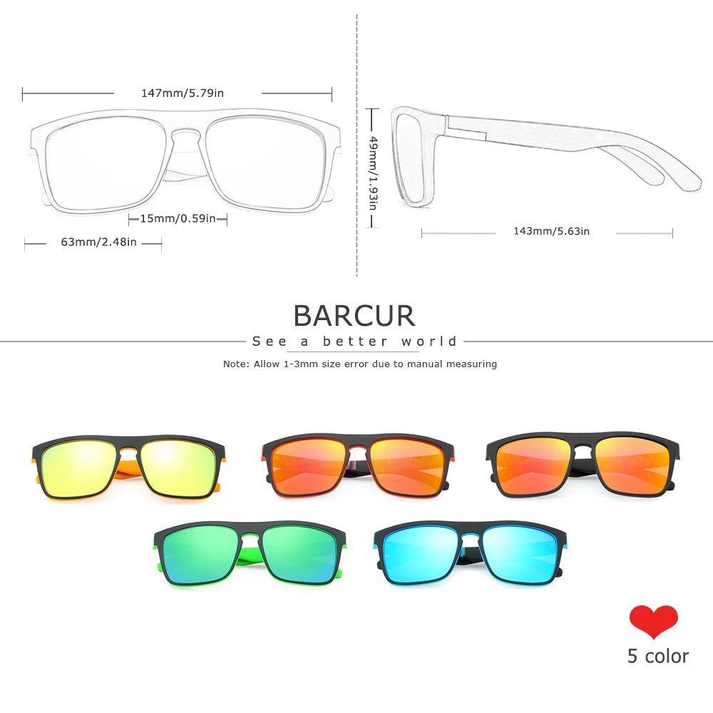 Barcur Men's Fashion Polarized Sunglasses - Summer Vibes UV400 Protection Shades - Lucid Fantasy 