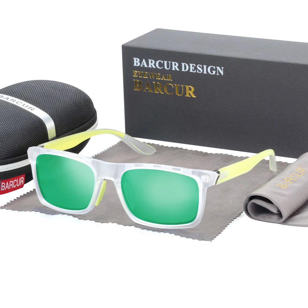 Barcur Men's Fashion TR90 Polarized Sunglasses with UV Protection - Lucid Fantasy 