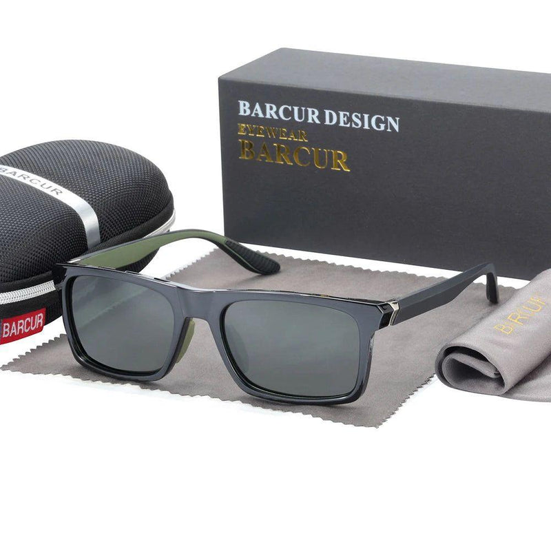 Barcur Men's Fashion TR90 Polarized Sunglasses with UV Protection - Lucid Fantasy 