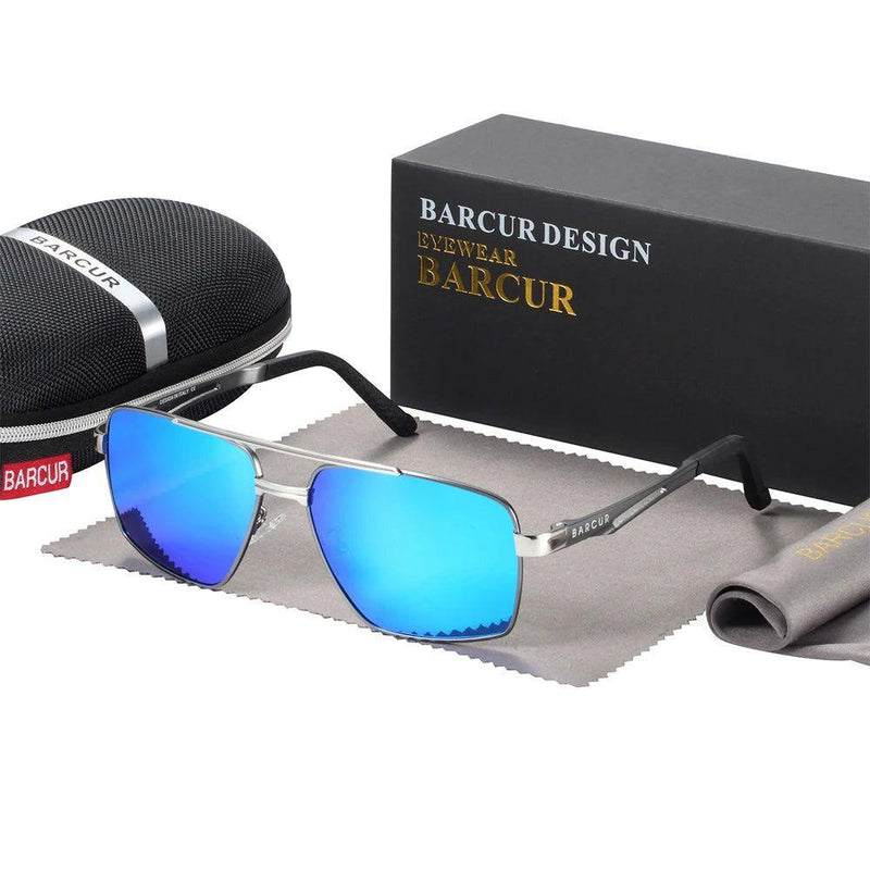 Barcur Men's HD Polarized Aviator Sunglasses with Photochromic Lenses and UV400 Protection - Lucid Fantasy 