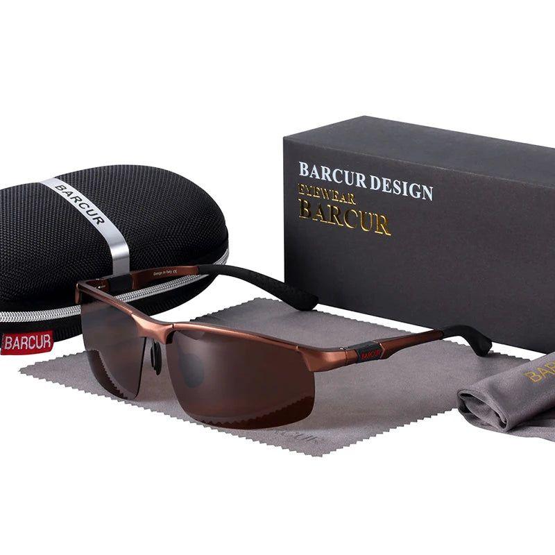 Barcur Men's Lightweight Polarized Sport Sunglasses with Aluminum Magnesium Frame - Lucid Fantasy 