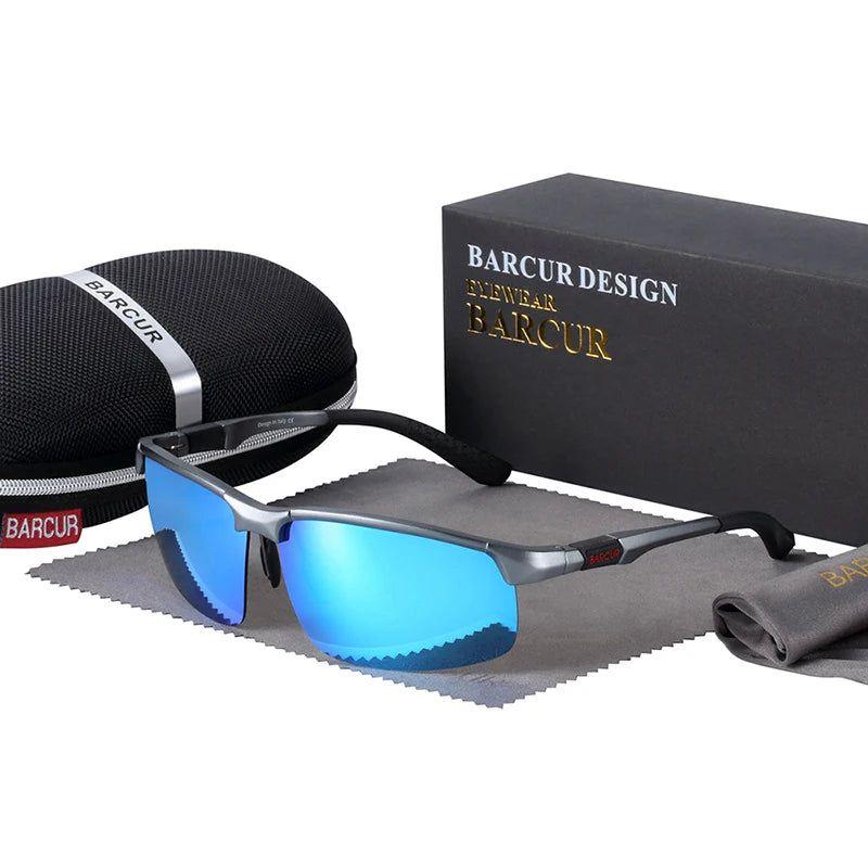 Barcur Men's Lightweight Polarized Sport Sunglasses with Aluminum Magnesium Frame - Lucid Fantasy 