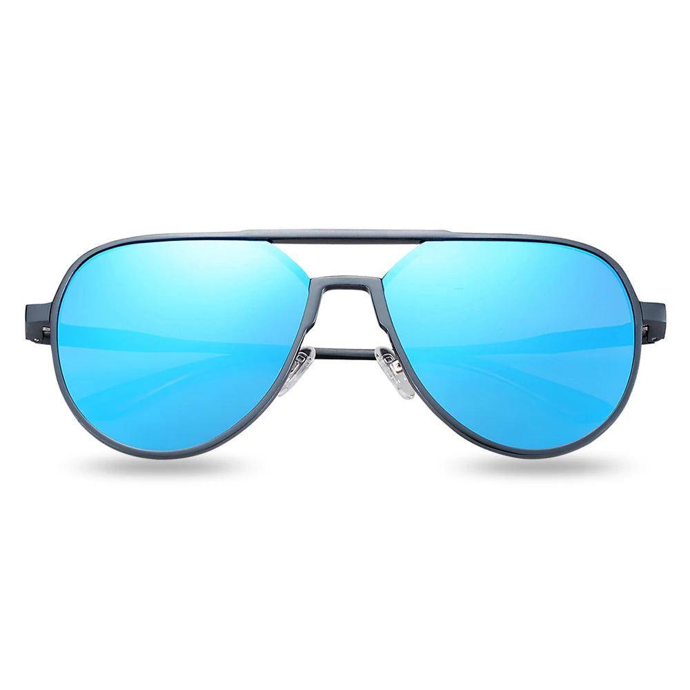 Barcur Men's Oversized Polarized Aluminum Sunglasses with UV400 Protection and Anti-Reflective Lenses - Lucid Fantasy 