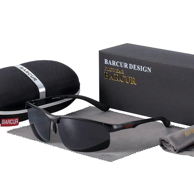 Barcur Men's Polarized Aluminum Sport Sunglasses - Premium Eyewear for Athletes - Lucid Fantasy 