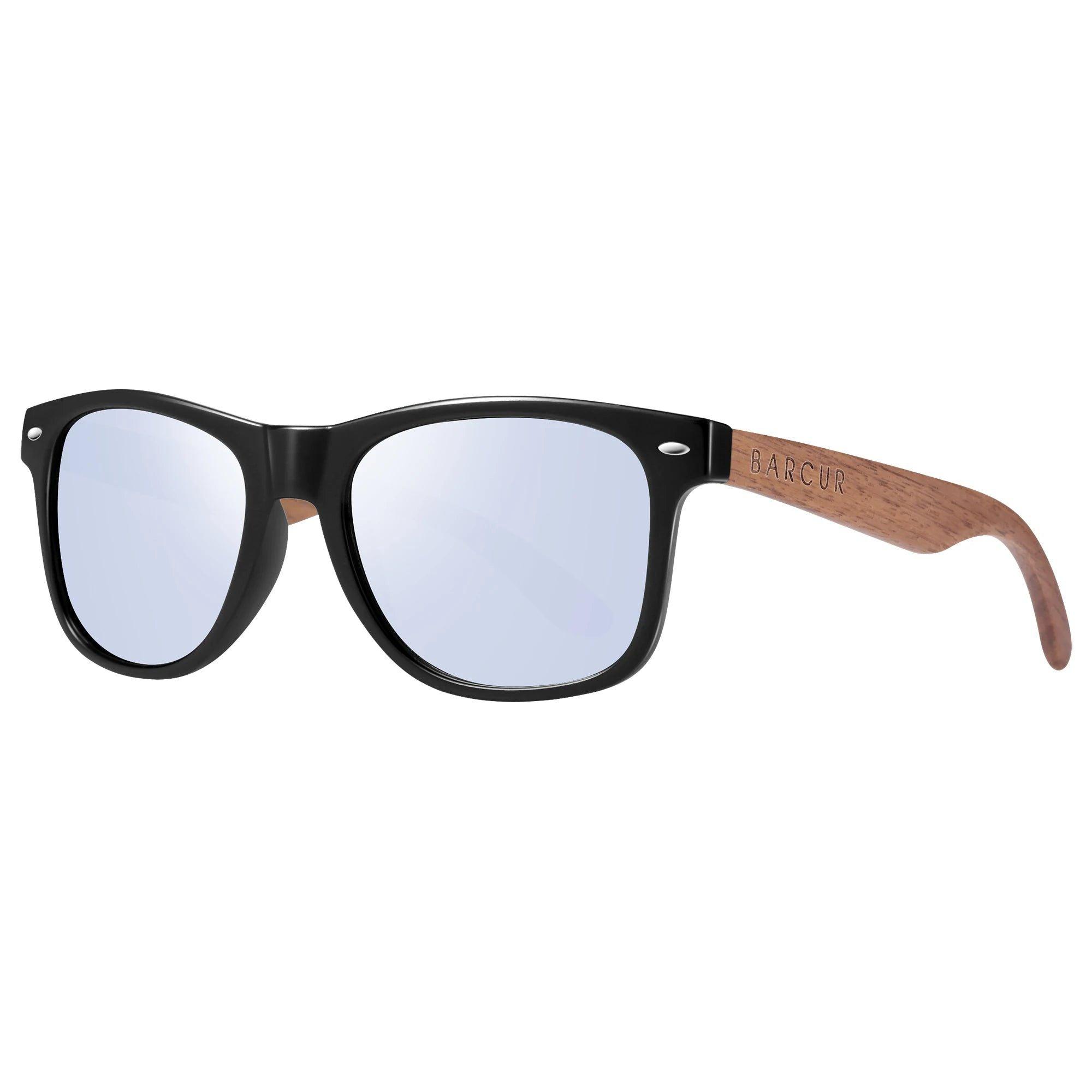 Barcur Men's Polarized Black Walnut Sunglasses with UV400 Protection and Original Design - Lucid Fantasy 