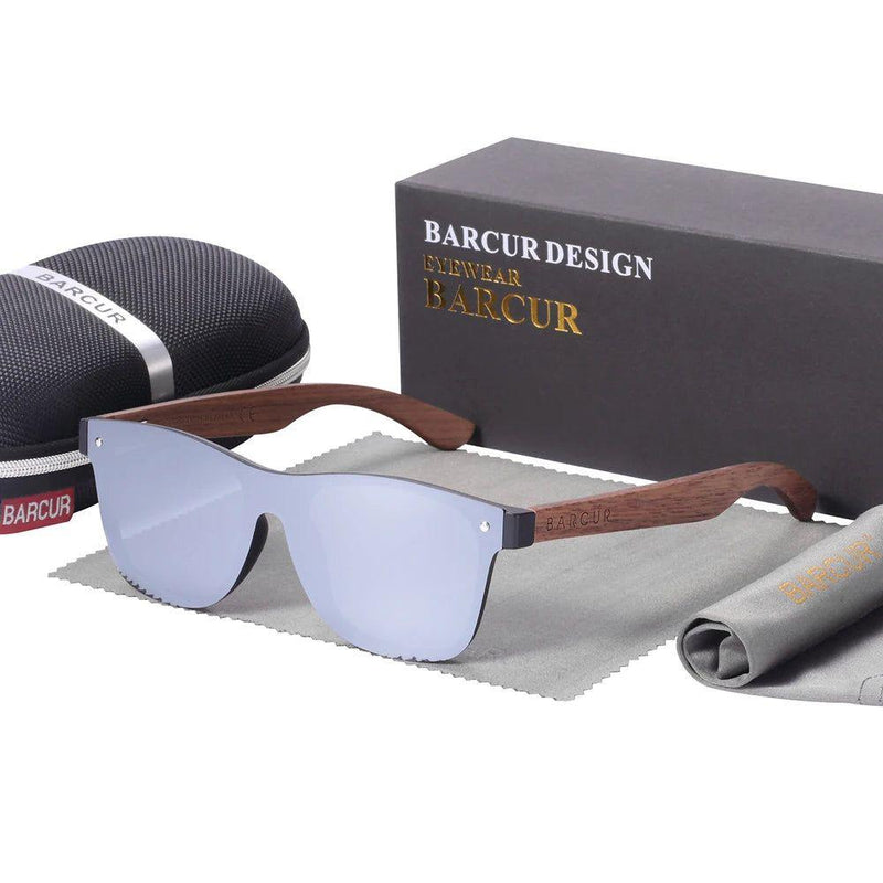 Barcur Men's Polarized Luxury Sunglasses with Mirror Lenses and UV400 Protection - Lucid Fantasy 