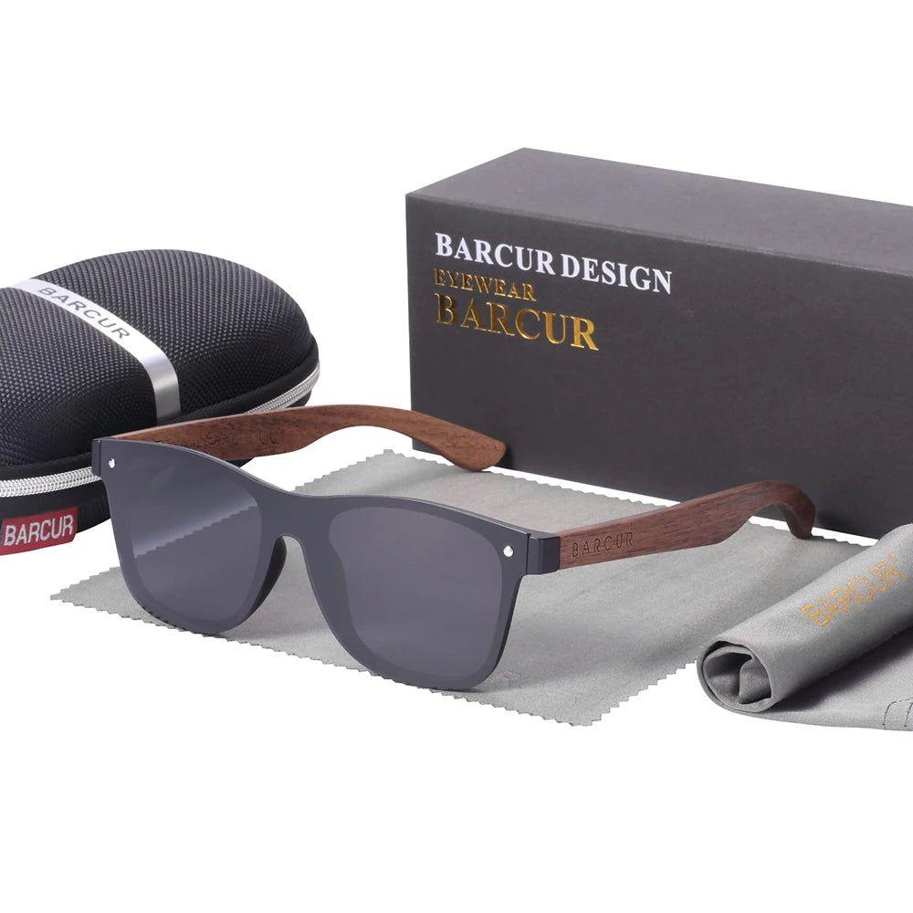 Barcur Men's Polarized Luxury Sunglasses with Mirror Lenses and UV400 Protection - Lucid Fantasy 