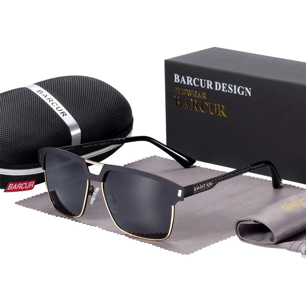 Barcur Men’s Polarized Square Lens Sports Sunglasses with UV400 Protection - Lucid Fantasy 