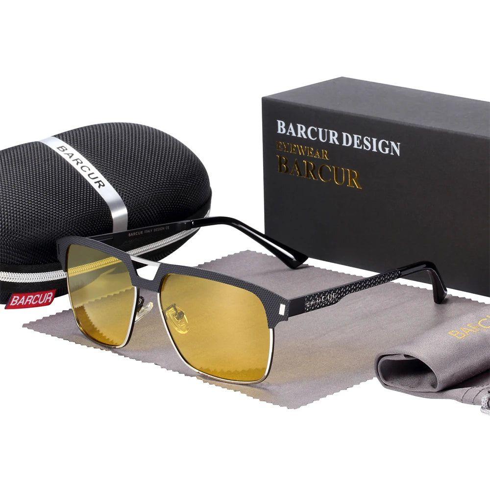 Barcur Men’s Polarized Square Lens Sports Sunglasses with UV400 Protection - Lucid Fantasy 