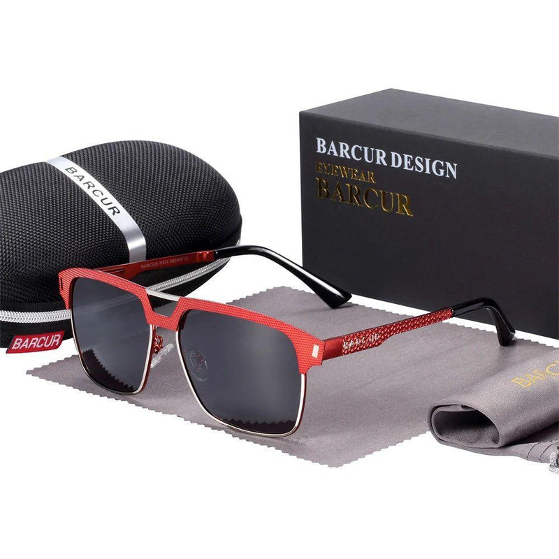 Barcur Men’s Polarized Square Lens Sports Sunglasses with UV400 Protection - Lucid Fantasy 