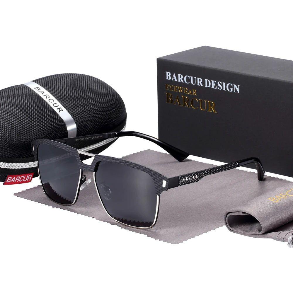 Barcur Men’s Polarized Square Lens Sports Sunglasses with UV400 Protection - Lucid Fantasy 