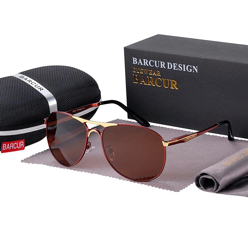 Barcur Men's Polarized Sunglasses with UV400 Protection - Fashionable High-Quality Shades - Lucid Fantasy 