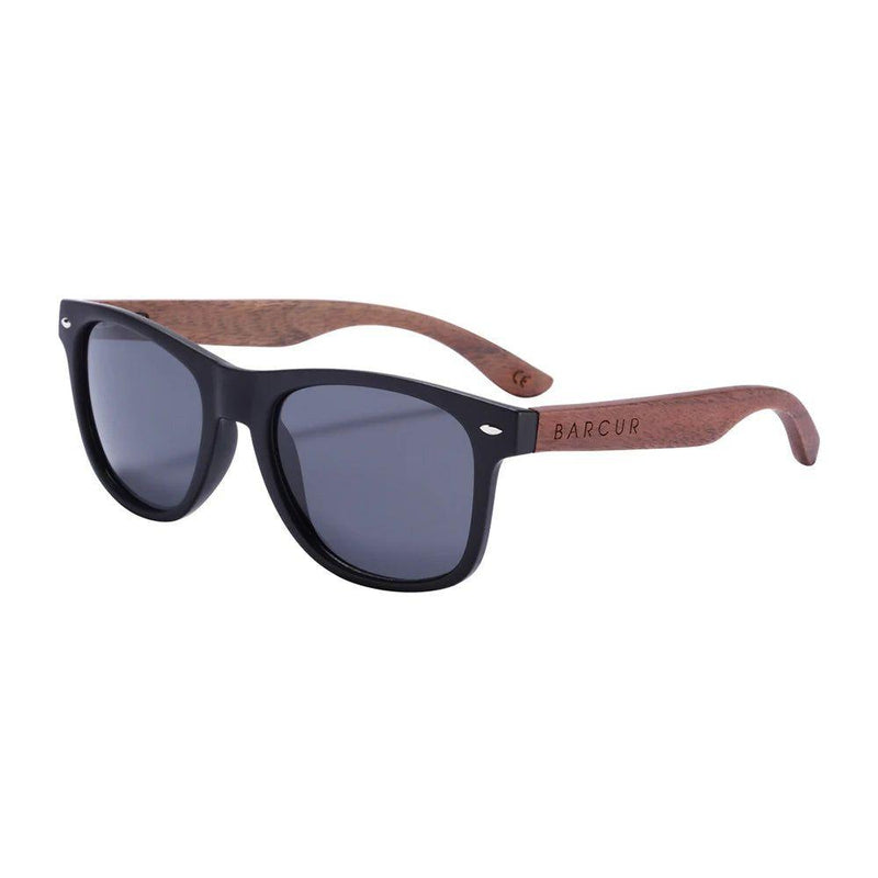 Barcur Men's Premium Black Walnut Sunglasses with UV400 Protection and Anti Blue Night Vision Mirror - Lucid Fantasy 