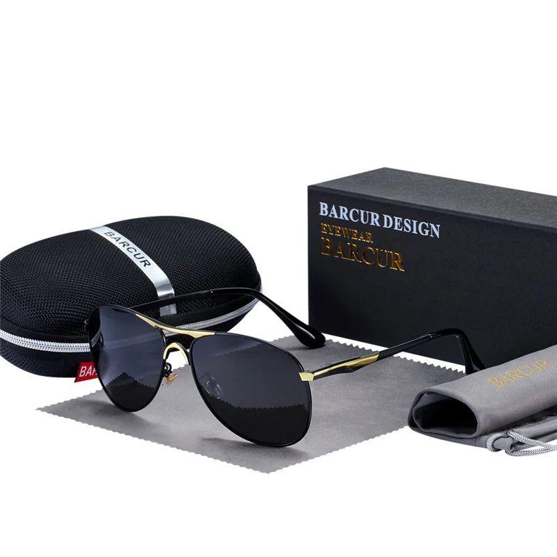 Barcur Men's Premium Polarized Sunglasses with UV400 Protection and Stylish Design - Lucid Fantasy 