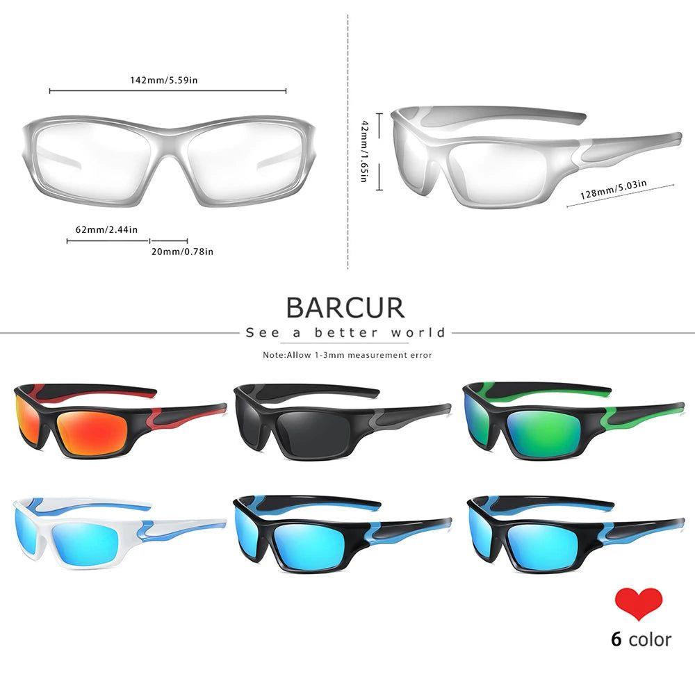 Barcur Men's Trendy Polarized Sport Sunglasses with UV400 Protection - Lucid Fantasy 