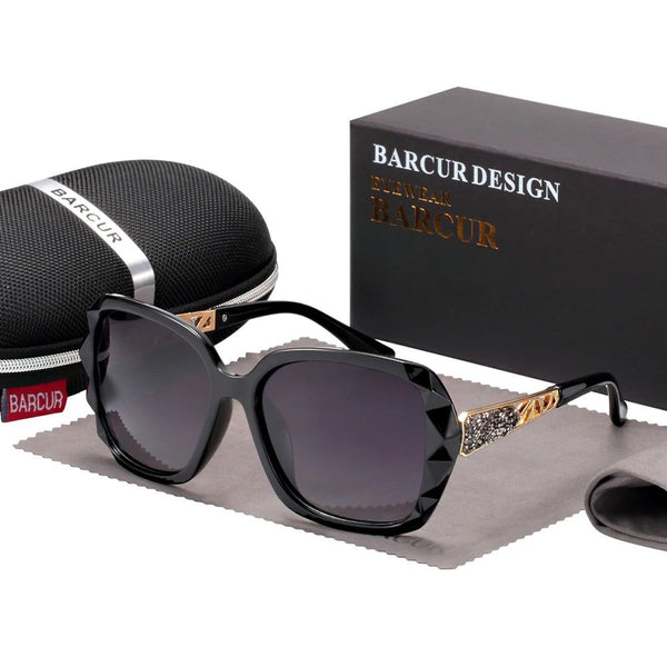 Barcur Women Polarized Sunglasses UV400 Fashion Gradient Sun Glasses for Eyewear Accessory-Lucid Fantasy