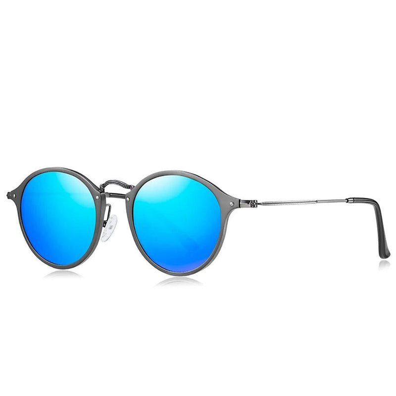 Barcur Women's Vintage Polarized Round Sunglasses with Aluminum Magnesium Frames - Lucid Fantasy 