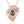 Boho Chic Pear Gem Metallic Wave Geo Art Pendant Necklace