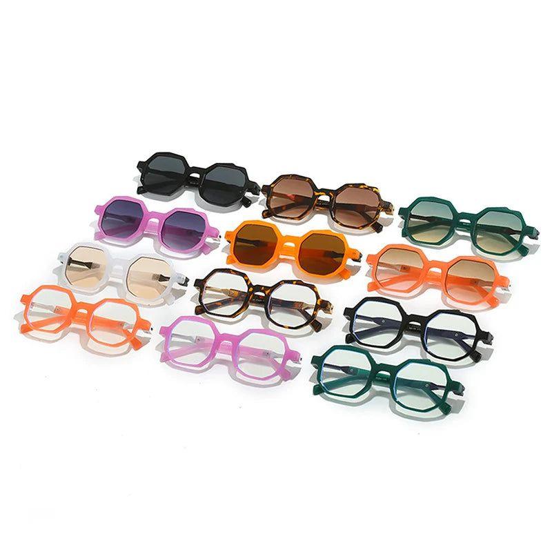 Candy Color Irregular Square Sunglasses with UV400 Protection - Original Fashion Frames - Lucid Fantasy 