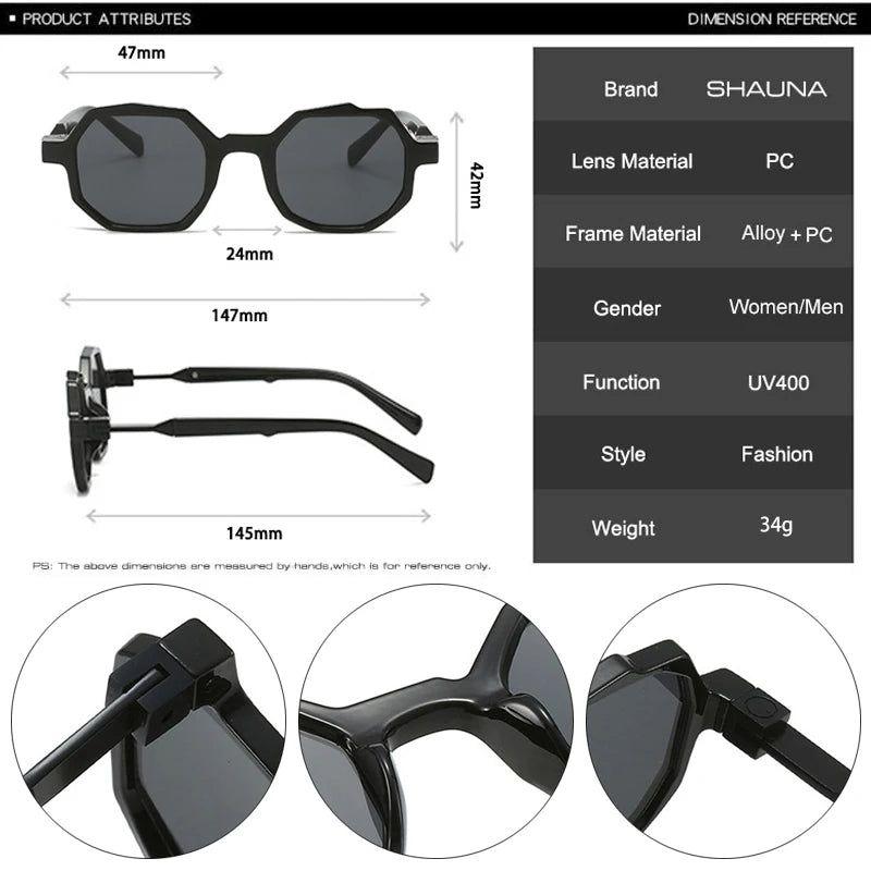 Candy Color Irregular Square Sunglasses with UV400 Protection - Original Fashion Frames - Lucid Fantasy 