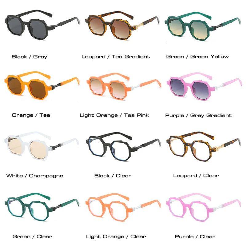 Candy Color Irregular Square Sunglasses with UV400 Protection - Original Fashion Frames - Lucid Fantasy 