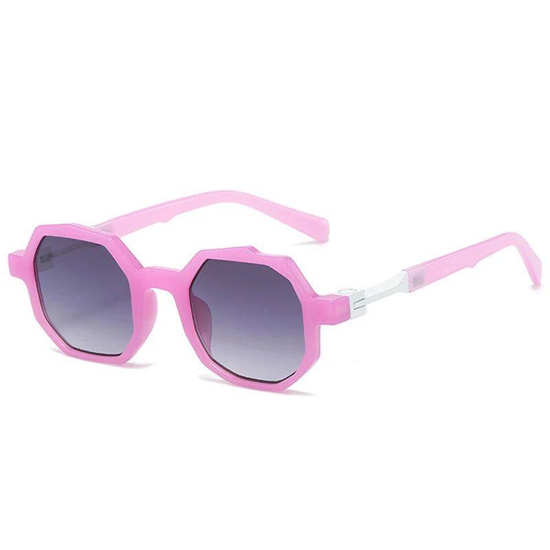 Candy Color Irregular Square Sunglasses with UV400 Protection - Original Fashion Frames - Lucid Fantasy 