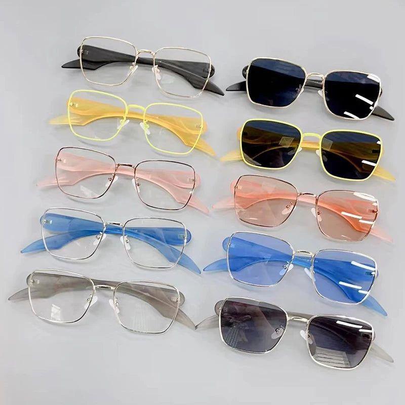 Candy-Colored Square Luxury UV400 Sunglasses - Unique Punk Fashion Shades - Lucid Fantasy 