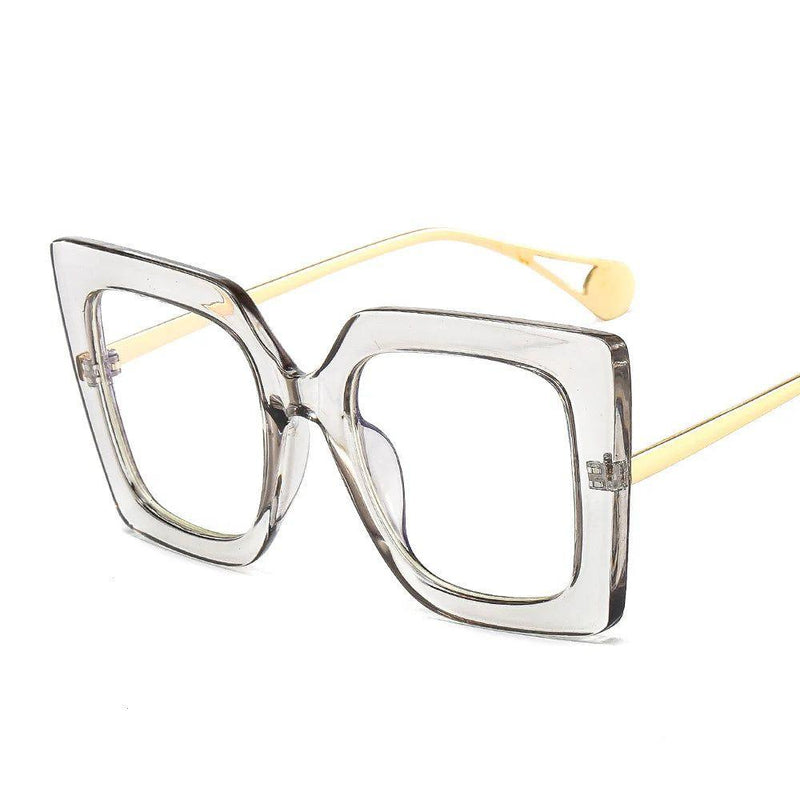 Chic Butterfly Lens Square Clear Glasses with UV Protection - Lucid Fantasy 