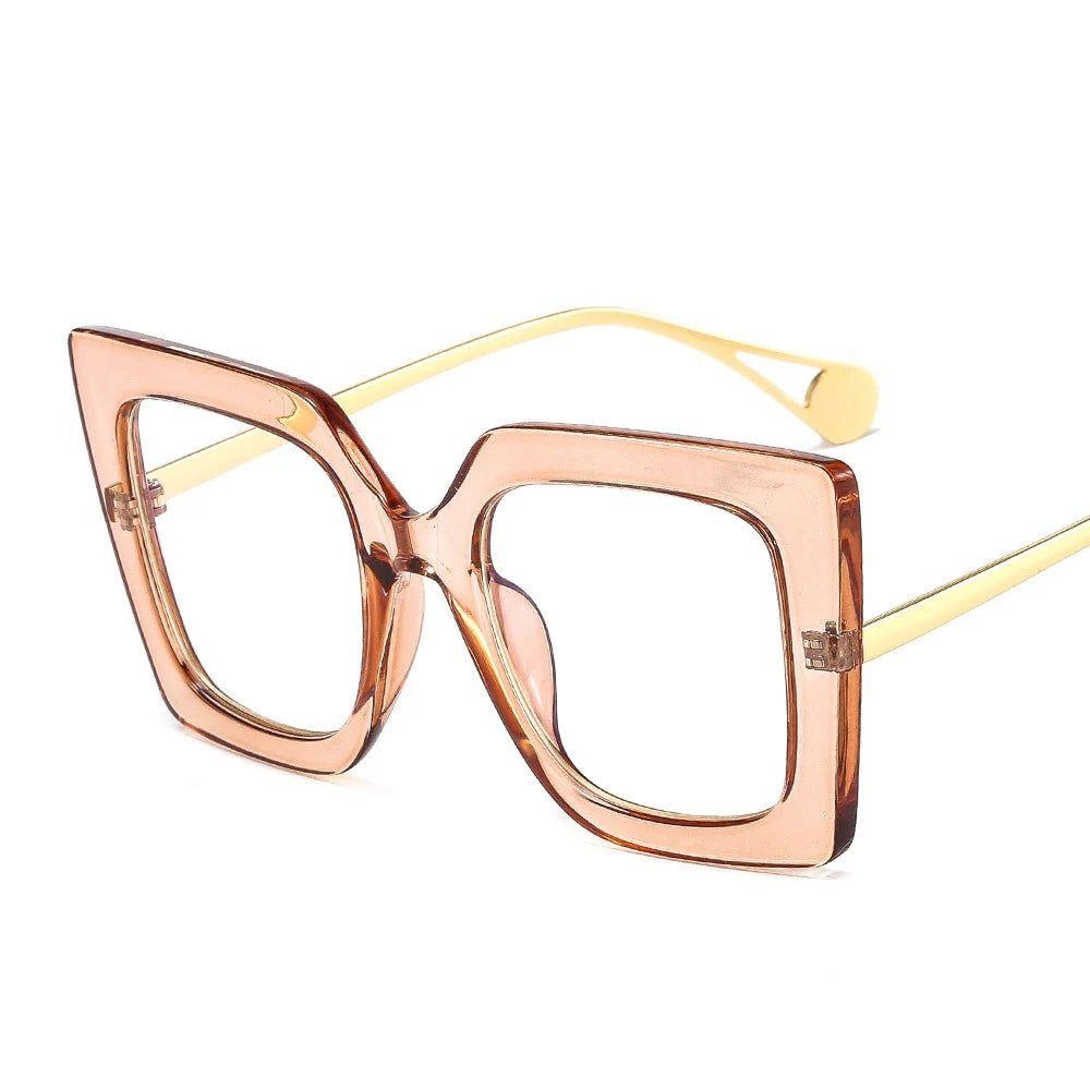 Chic Butterfly Lens Square Clear Glasses with UV Protection - Lucid Fantasy 