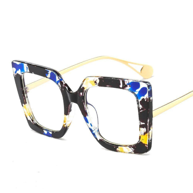 Chic Butterfly Lens Square Clear Glasses with UV Protection - Lucid Fantasy 