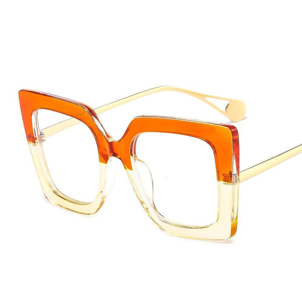 Chic Butterfly Lens Square Clear Glasses with UV Protection - Lucid Fantasy 