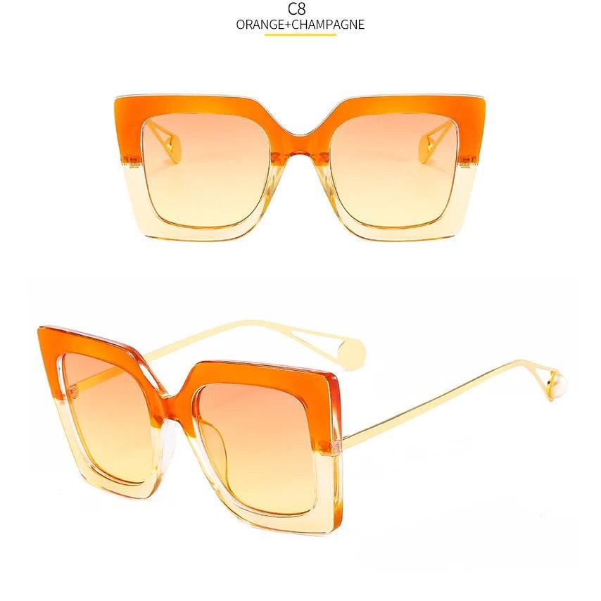 Chic Butterfly Lens Square Clear Glasses with UV Protection - Lucid Fantasy 