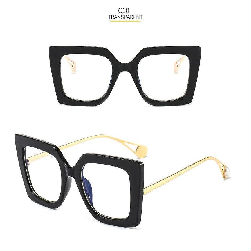 Chic Butterfly Lens Square Clear Glasses with UV Protection - Lucid Fantasy 