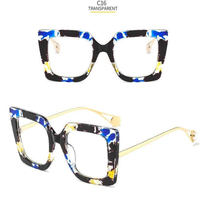 Chic Butterfly Lens Square Clear Glasses with UV Protection - Lucid Fantasy 