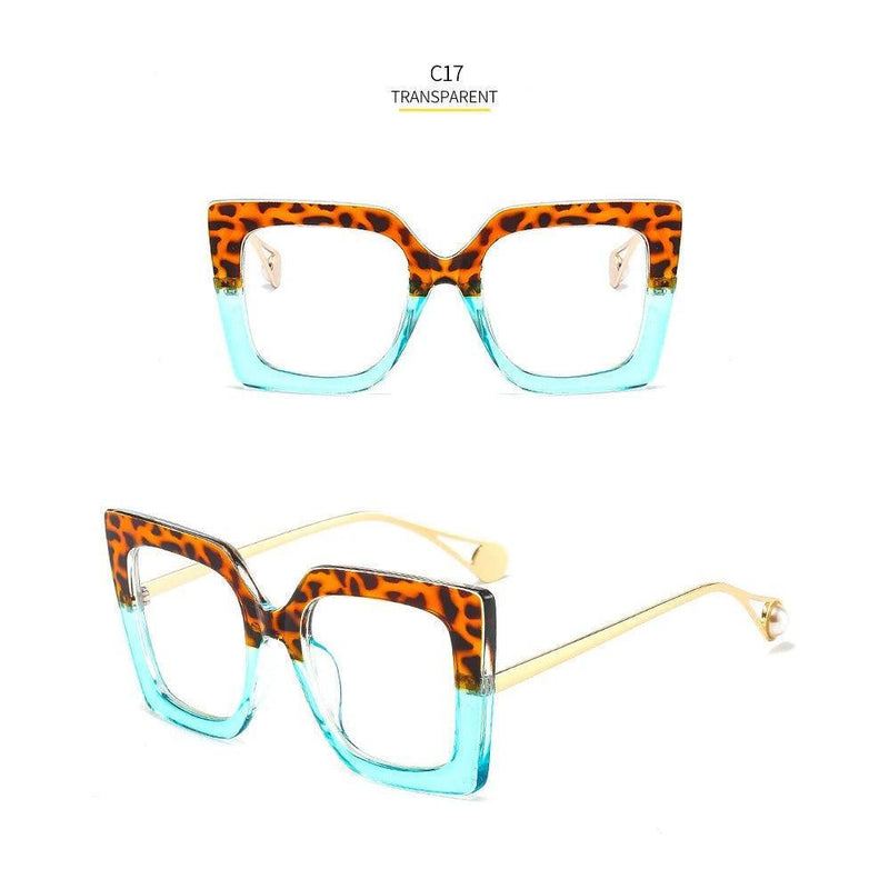 Chic Butterfly Lens Square Clear Glasses with UV Protection - Lucid Fantasy 