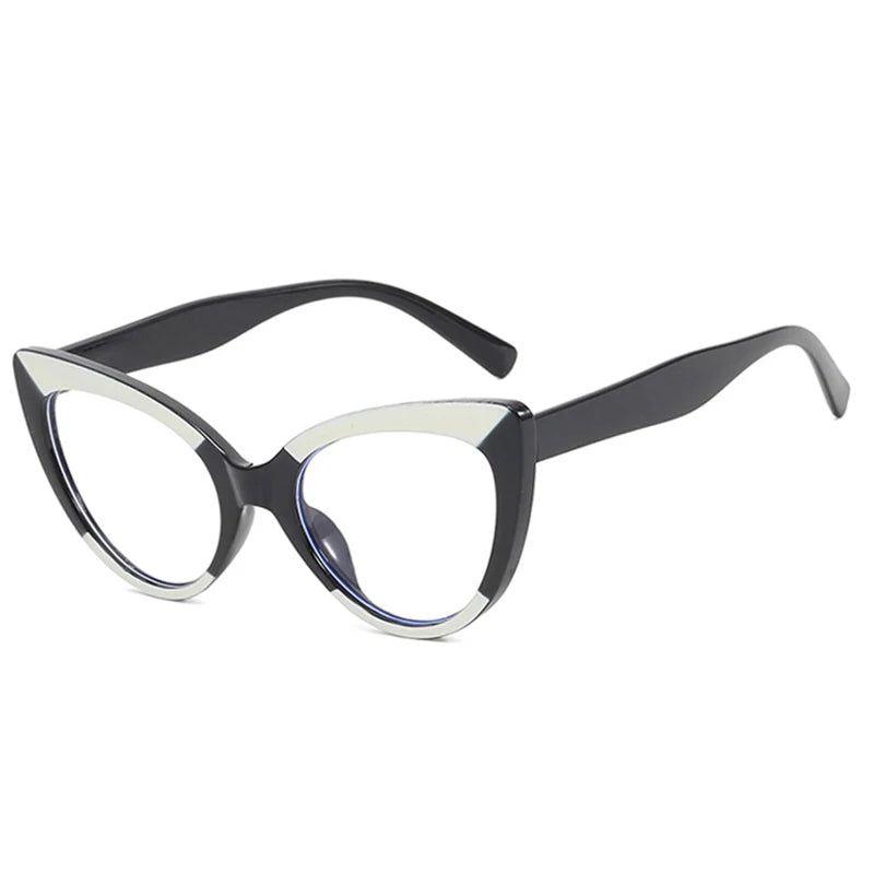 Chic Cat Eye Anti-Blue Light Glasses with Dual Color Frames - Lucid Fantasy 