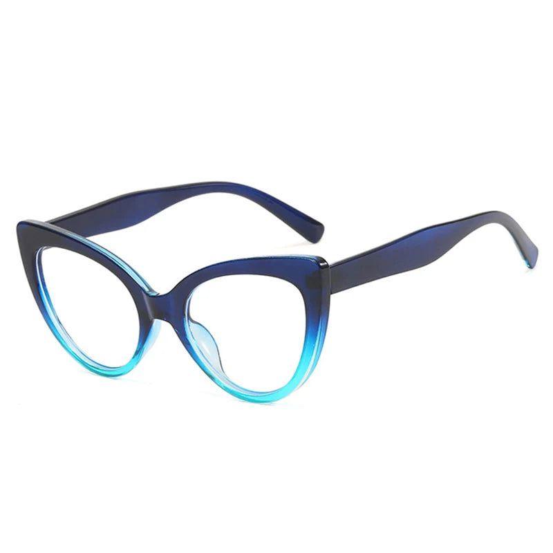 Chic Cat Eye Anti-Blue Light Glasses with Dual Color Frames - Lucid Fantasy 