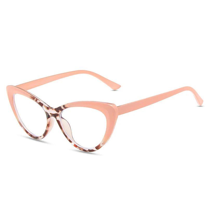 Chic Cat Eye Optical Glasses with Anti-Blue Light and Spring Hinge Design - Lucid Fantasy 