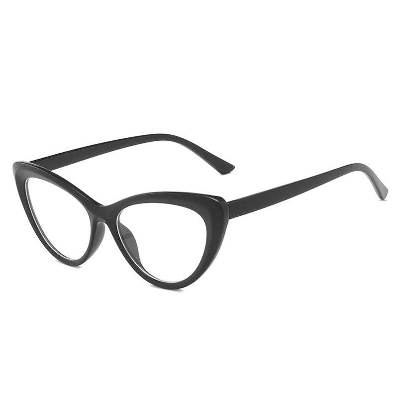 Chic Cat Eye Optical Glasses with Anti-Blue Light and Spring Hinge Design - Lucid Fantasy 