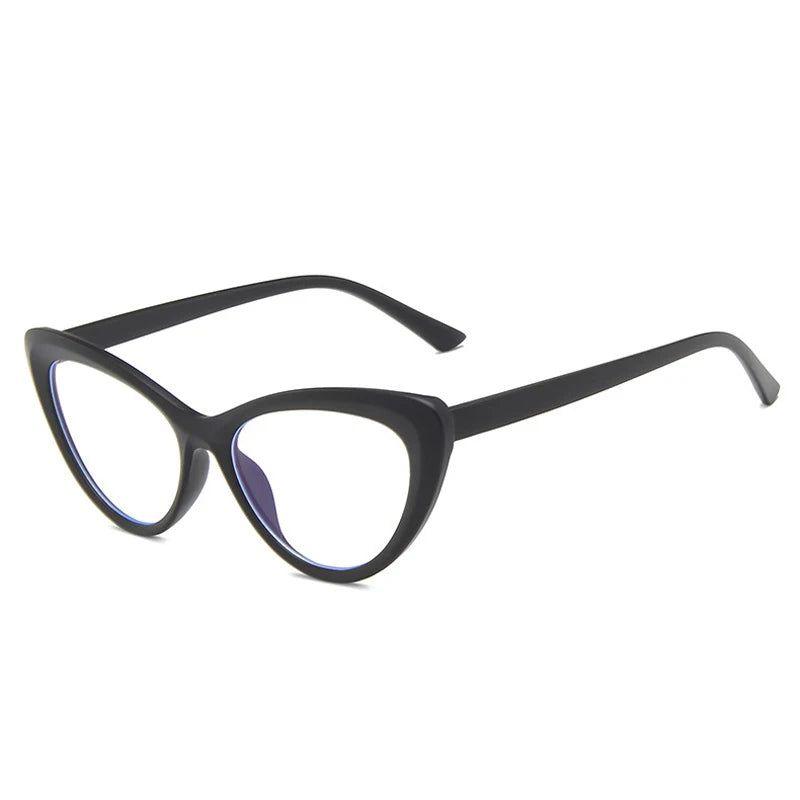 Chic Cat Eye Optical Glasses with Anti-Blue Light and Spring Hinge Design - Lucid Fantasy 